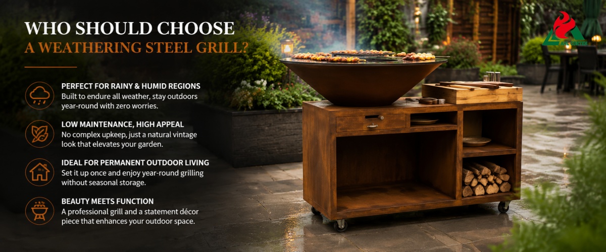 Who Should Choose a Weathering Steel Grill